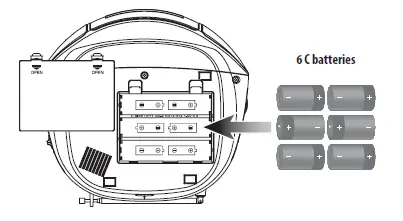CaptureGPX-BCA209B-Portable-Am-FM-Boombox-with-CD-and-Cassette-Player-5