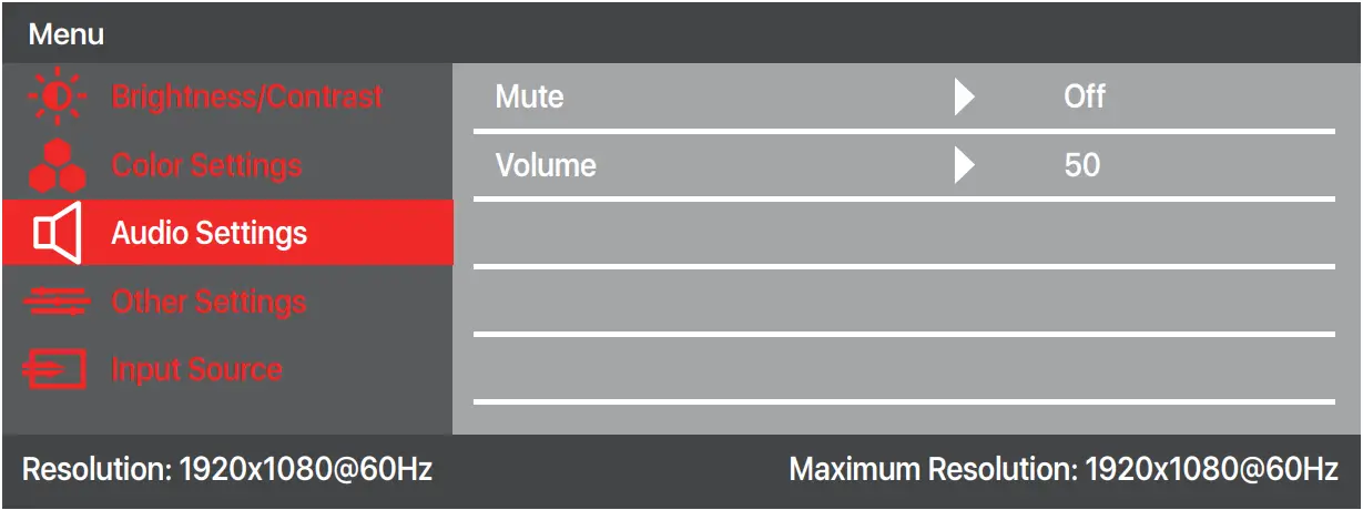 Y156FH7S - OSD Menu 5