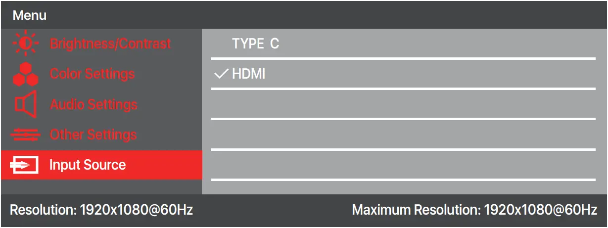 Y156FH7S - OSD Menu 7