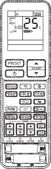 42TVAB036 - WEEKLY TIMER OPERATION 21