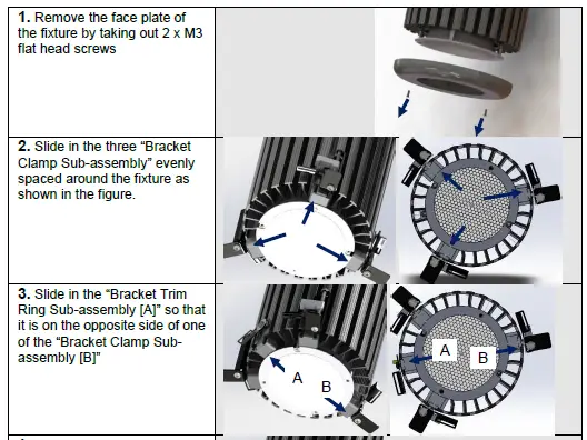 Chroma-Q 632-XXXX Blind Ceiling Mount U- FIG 4