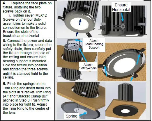 Chroma-Q 632-XXXX Blind Ceiling Mount U- FIG 5