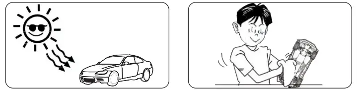 Do not leave in very strong sunlight