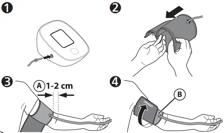 Applying the Cuff on the Left Arm