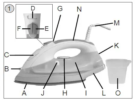 HYUNDAI SI-267-2200WSteam-Iron-fig-1