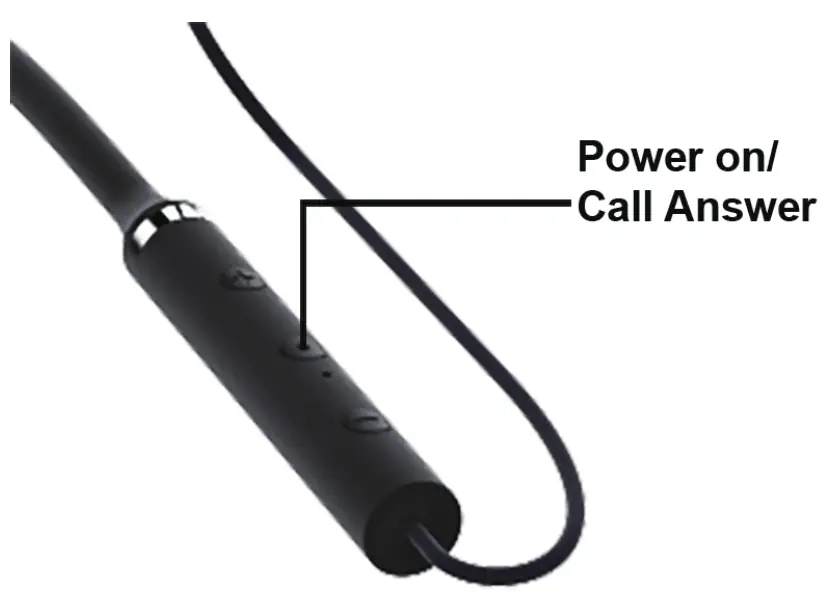 pTron InTunes Beats Wireless Neckband - power