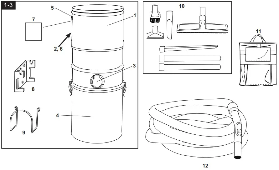 CANAVAC UV612 Utility Vacuum System - ASSEMBLY