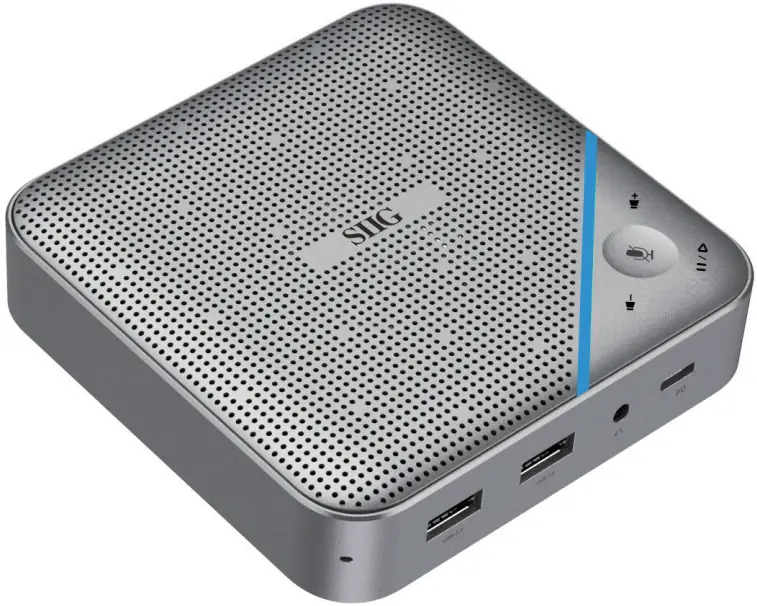 SIIG DKOS11-S1 USB-C Multitask Adapter Conference Speaker