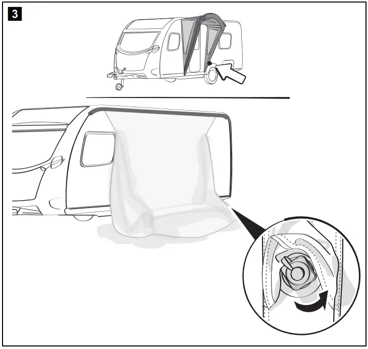 Portico AIR 180 S Side Wing Canopy Using the canopy