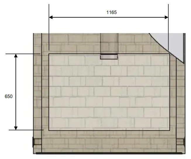 KEMLAN NZ CELESTIAL 900 Softwood with Fan - CELESTIAL 900 MASONRY OPENING CUT SIZE