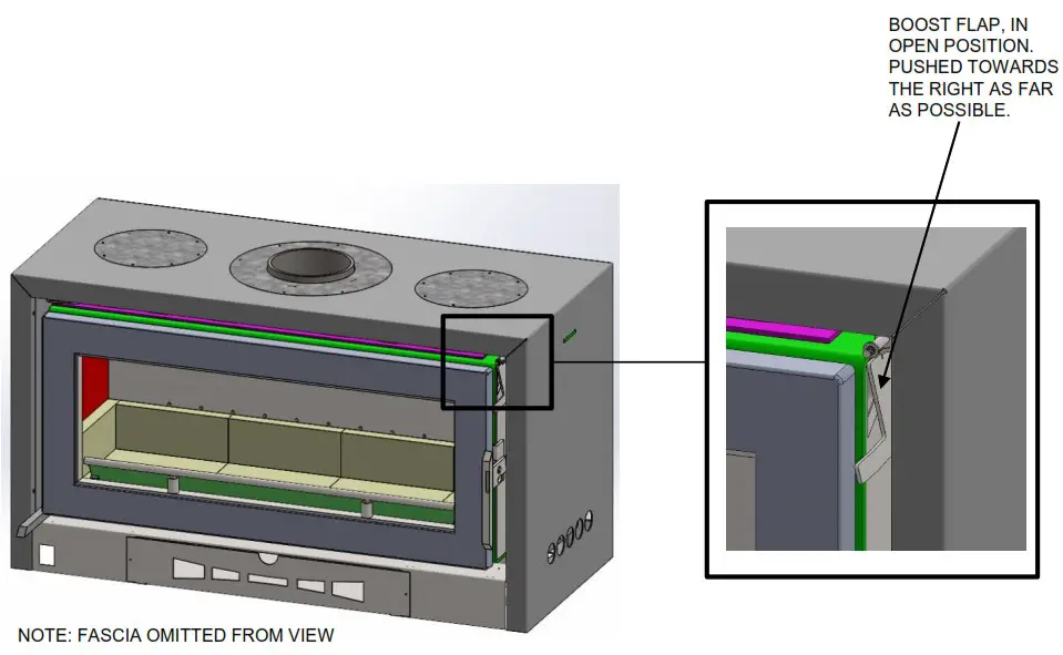 KEMLAN NZ CELESTIAL 900 Softwood with Fan - CELESTIAL 900 SOFTWOOD BOOST OPERATION
