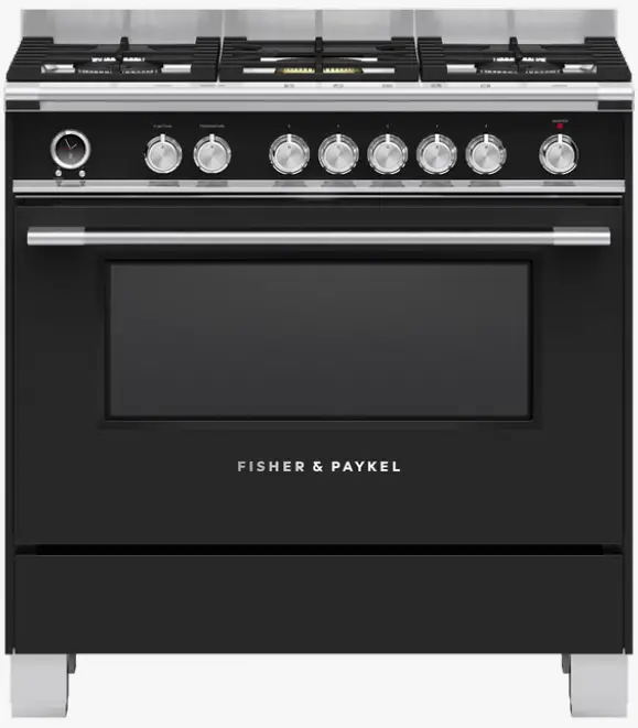 FISHER PAYKEL OR90SCG6B1 90cm Freestanding Cooker
