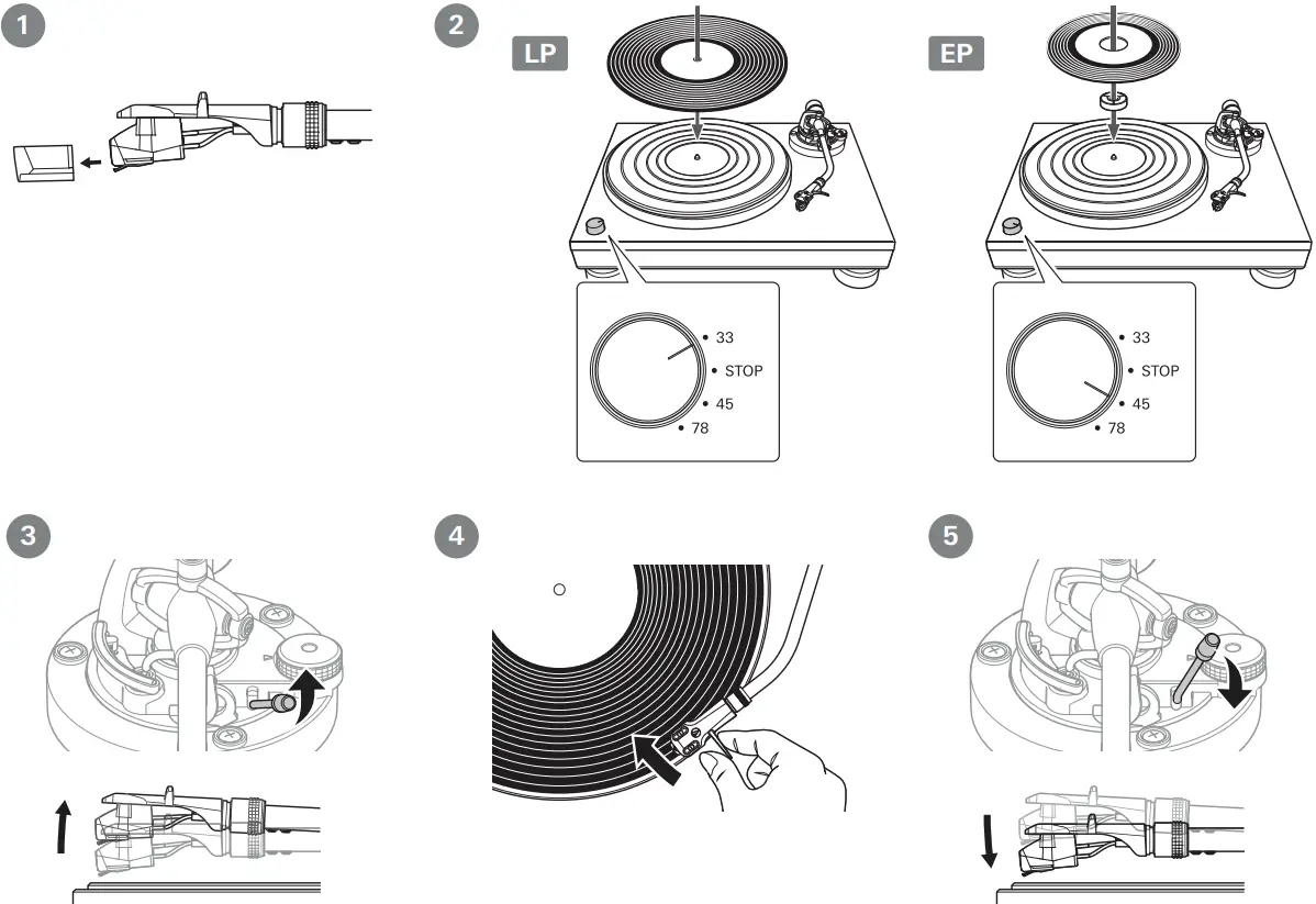 audio technica AT LP5X Fully Manual Direct Drive Turntable - Fig 31