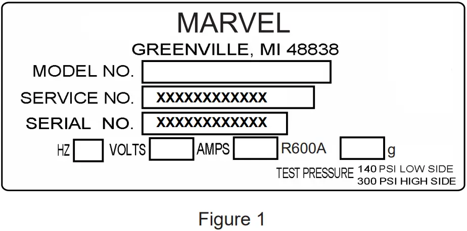 MODR224 Marvel Undercounter Refrigeration - Figure 1