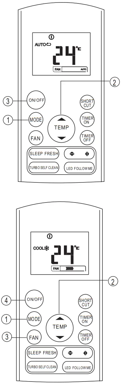PITSOS RG57A2 Universal Air Conditioner Remote Control - Fig 6
