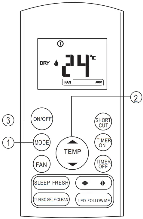 PITSOS RG57A2 Universal Air Conditioner Remote Control - Fig 7