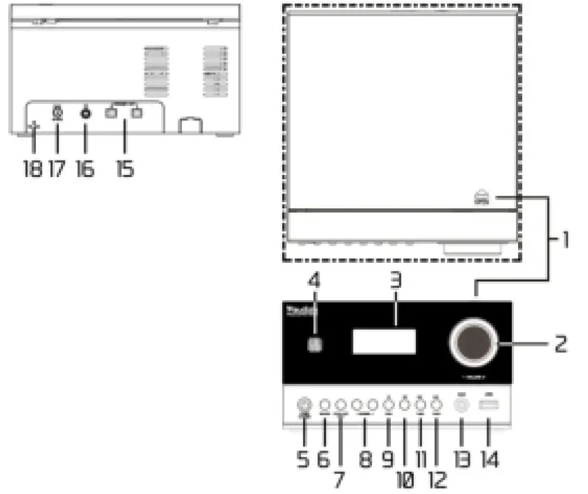 audizio 102.326 Toulon Micro HiFi System 1