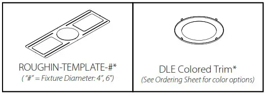 NICOR DLE63120SRDWH DLE Edge Lit Surface Mount LED Downlight - Optional Accessories 1