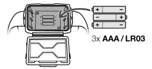 PETZL TIKKINA 030322 Headlamps batterie installaion