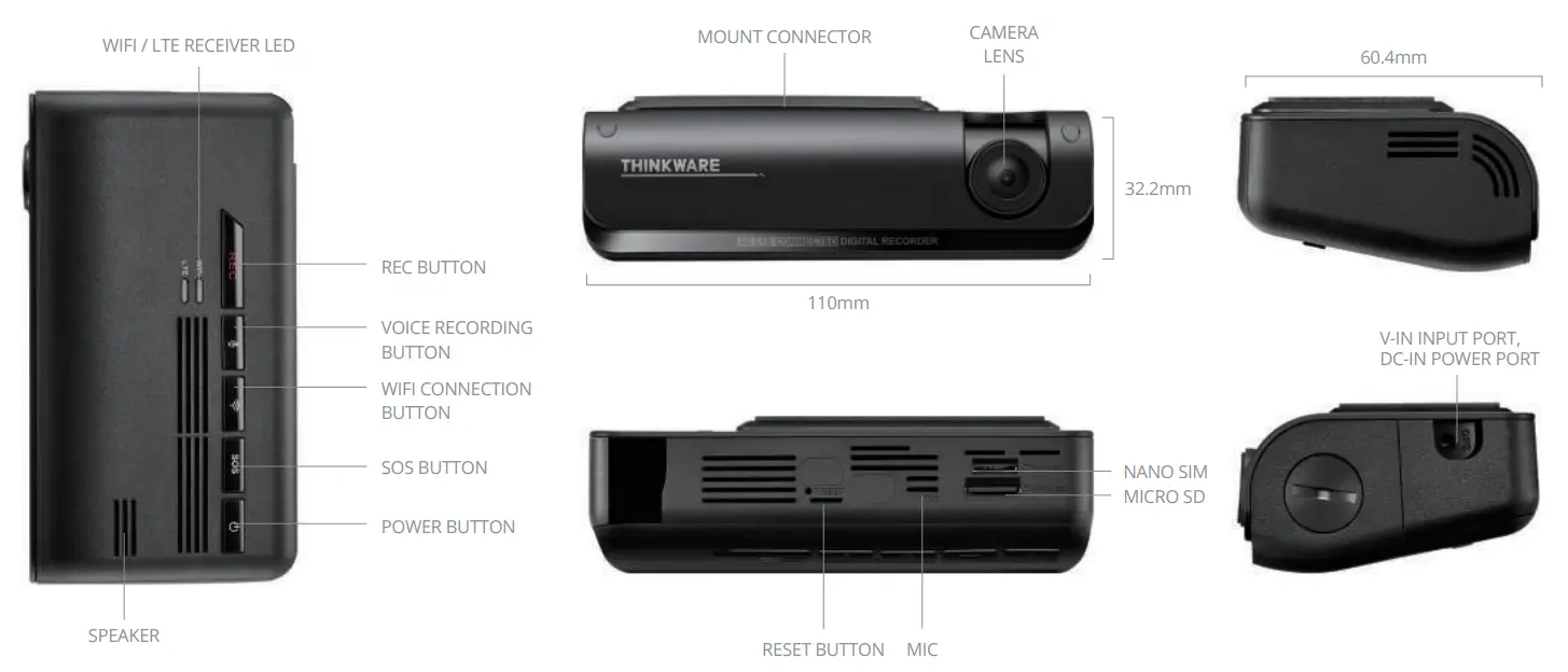 THINKWARE T700 16GB Front and Reversing Fleet Camera -Icon