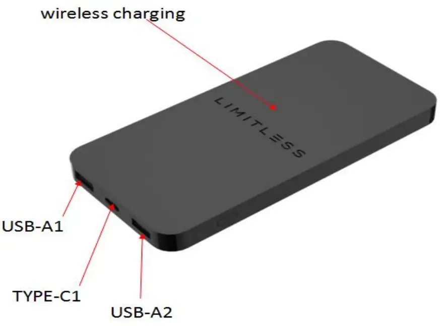 10000Mah wireless powerbank