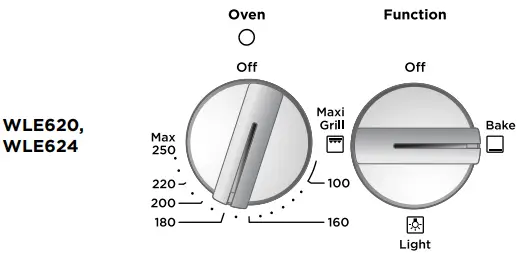 Westinghouse WLE620, WLE622, WLE624,-oven