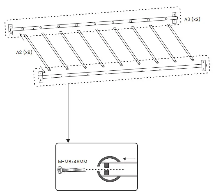 LIFESPAN 3m Amazon Monkey Bars- SET UP