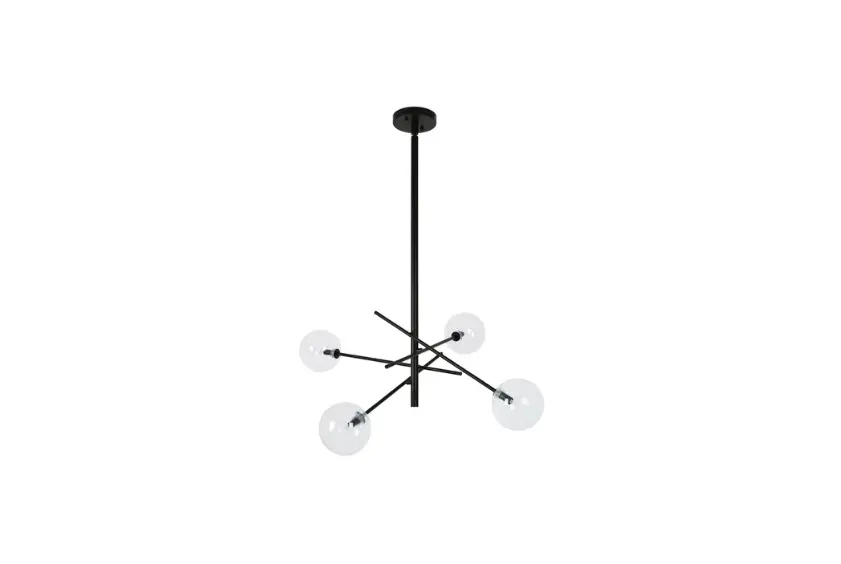 Lucci Decor 011210 Aksel 4 Light Pendant In Brass-clear Instruction Manual