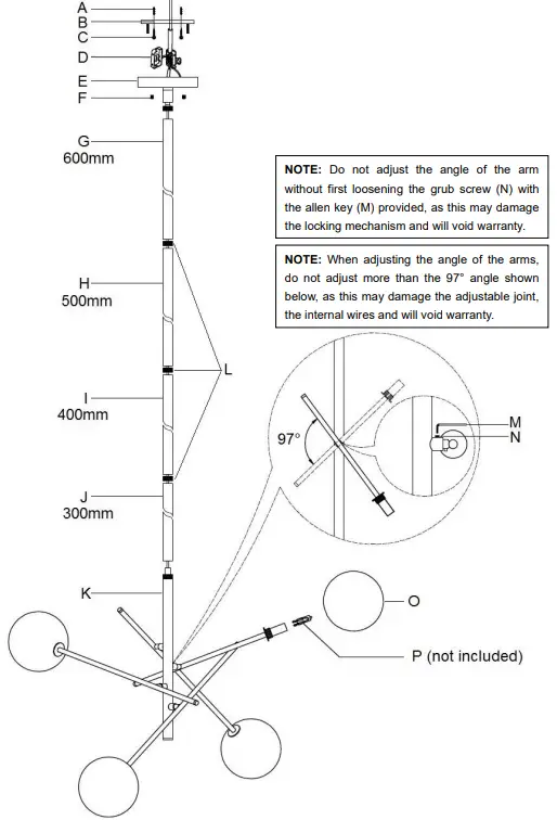 Lucci-decor-011210-Aksel-4-Light-Pendant-in-Brass-Clear-FIG-2