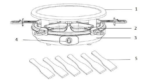 Continental-Edison-CERP6PERS2-Appareil-A-Raclette-Raclette-Grill-Instruction-Manual-fig-1