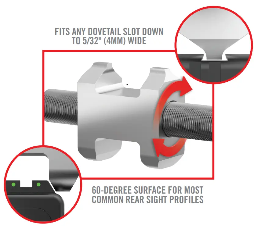 REAL AVID AVMSP Master Sight Pusher Sights Installation step
