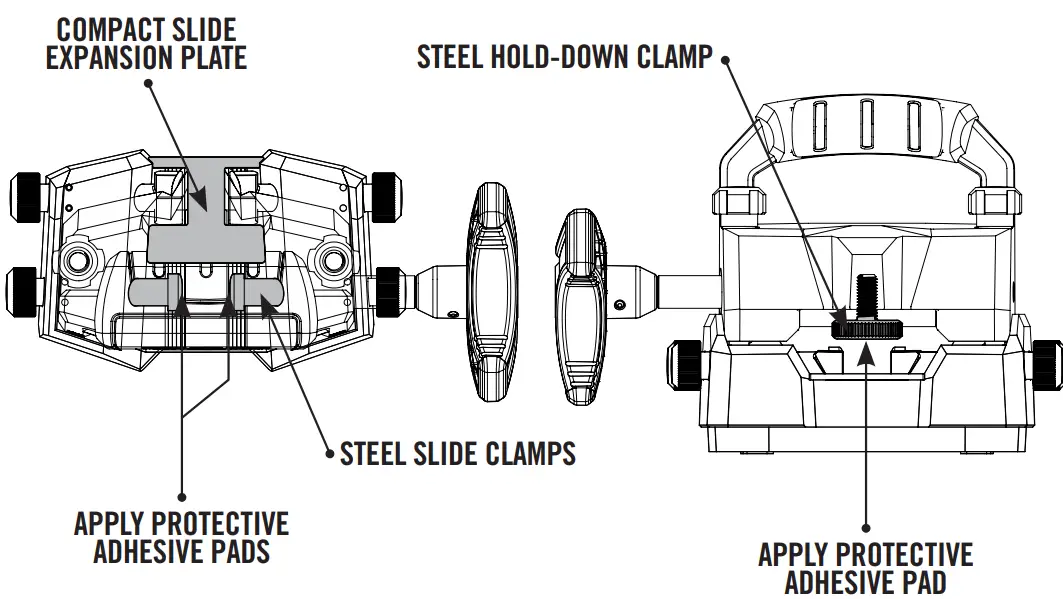 REAL AVID AVMSP Master Sight Pusher Spare Slide Clamps And Adapter Plates