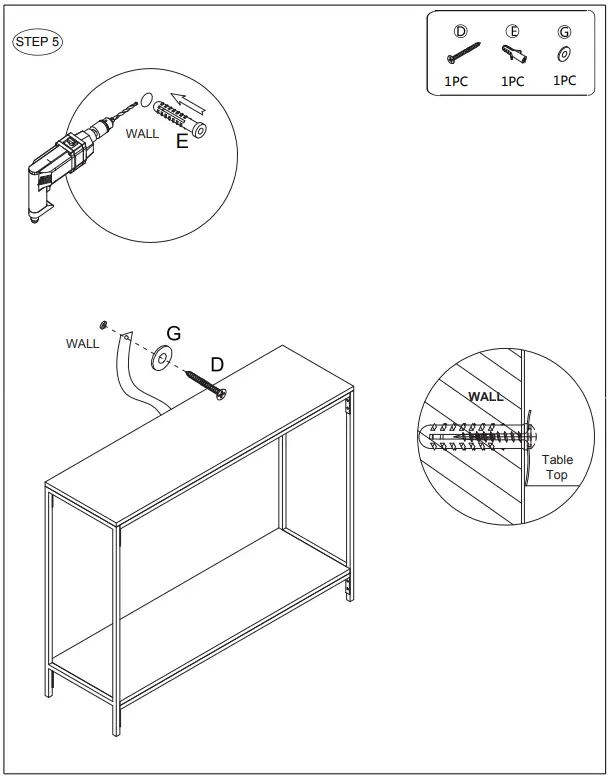 Target Atticus Console Table Assembly Instructions