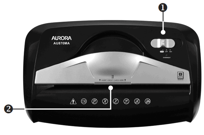 AURORA AU870MA Shredder User Manu - fig 1
