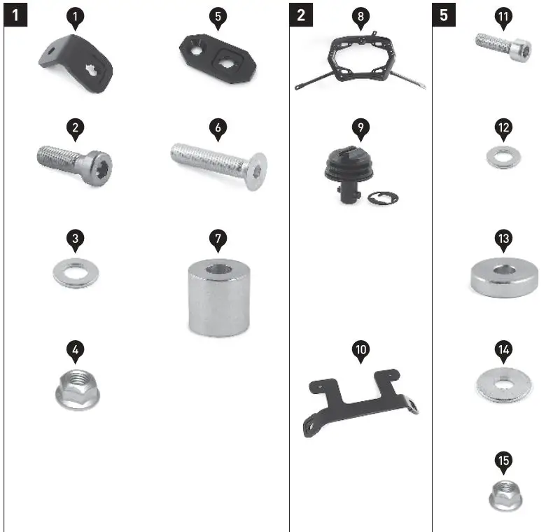SW-MOTECH BC.SYS.01.889.20000 SysBag 30 Bag System Instruction Manual - Parts list