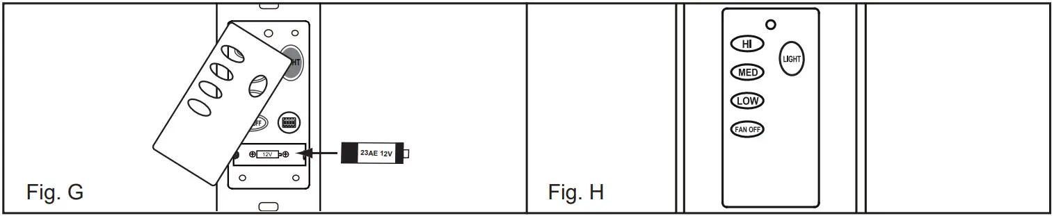 HINKLEY 980030 3 Speed Fan and Light Wall Control with Receiver - FIGURE 4