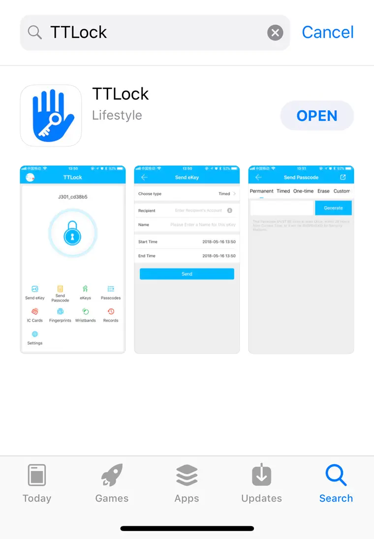 Tt Lock App User Manual