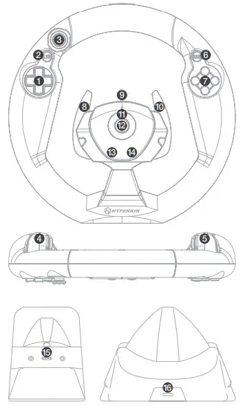 S Wheel Wireless Racing Controller -2