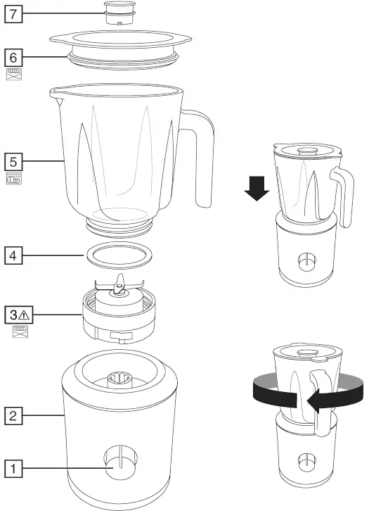 Russell Hobbs 25290-56 Compact Home Jug Blender 01