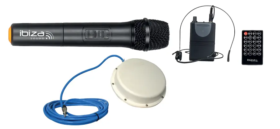 ibiza SOUND PORT12UHF-WH-MKII-POOLPACK Portable 12 Inch Sound System-FIG-1