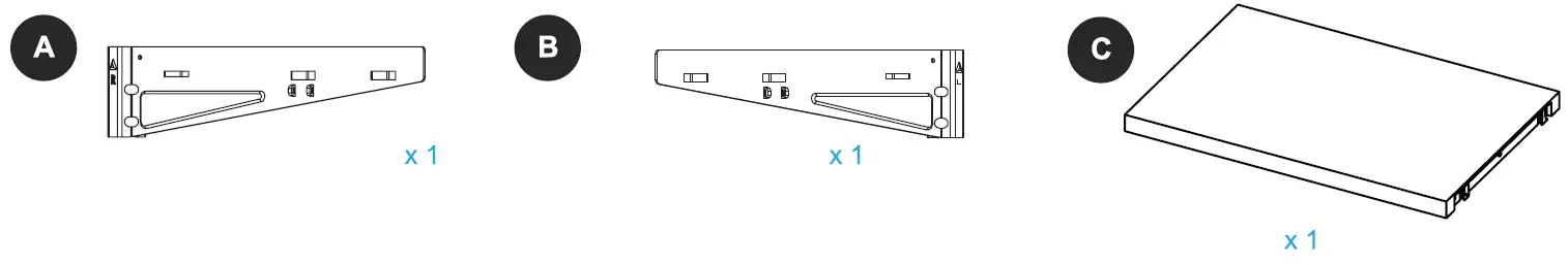 Origin 21 WD2SHK-16-OAK Wood Shelf Kit 2