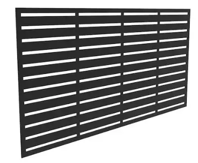 FREEDOM 73050386-1-in x 72-in x 3-ft Sanibel-Black-Polypropylene-Decorative-Screen-PRODUCT