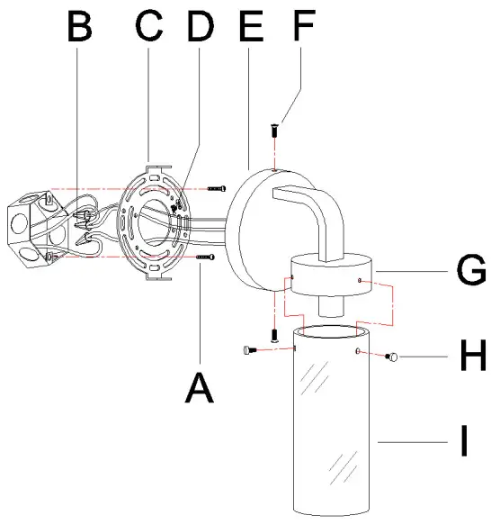 ZEVNI A04767W1 Conny 10 Inch H Black Wall Sconce - PARTS