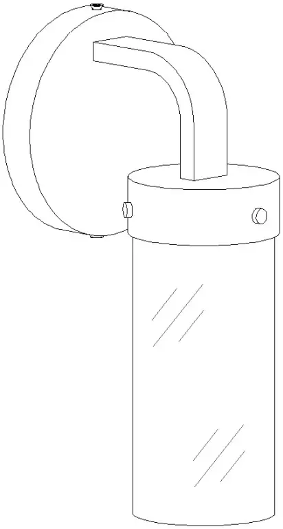 ZEVNI A04767W1 Conny 10 Inch H Black Wall Sconce