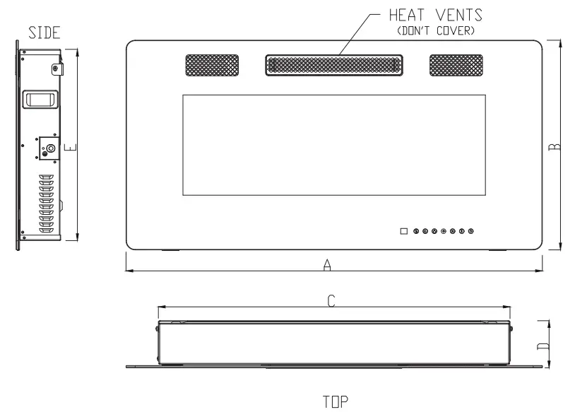 Gymax GYM05886 Electric Fireplace - Fig 4