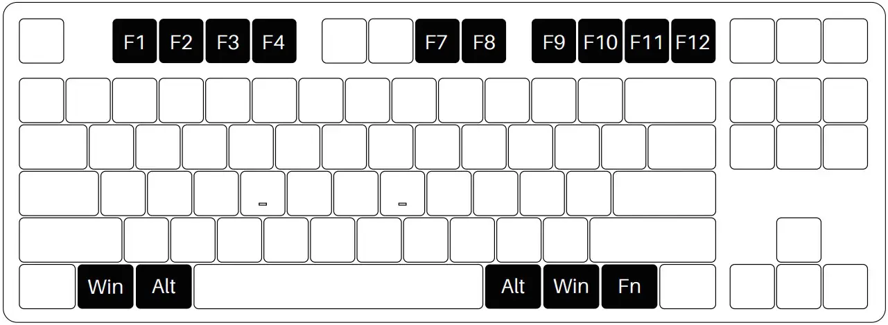 AKKO 5087S Shine Through RGB Mechanical Keyboard - System Commands 2