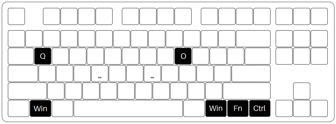 AKKO 5087S Shine Through RGB Mechanical Keyboard - System Commands