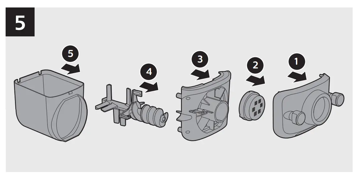 Disassembling and cleaning before first use