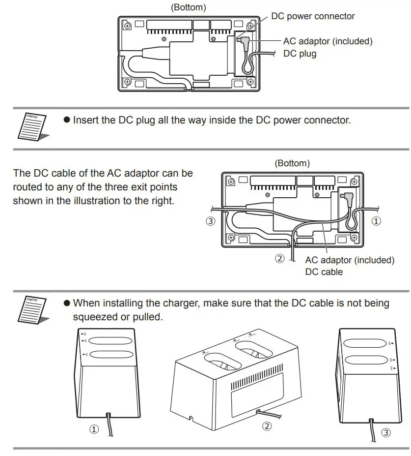 Panasonic WX-SZ200P Wireless Microphone System User Guide - AC adaptor connection