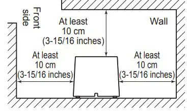 Panasonic WX-SZ200P Wireless Microphone System User Guide - Installation place